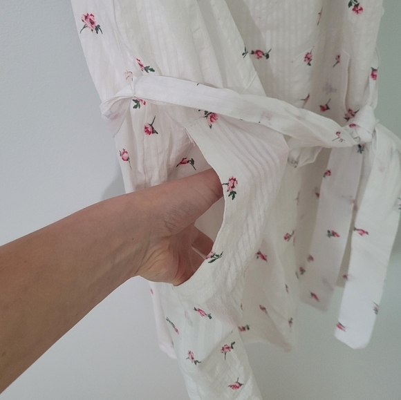 White Floral Tea Dress Breath of Youth - Picture 3 of 6